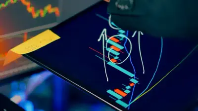 Tablet mit Candlestick-Chart als Symbolbild für Trade Republik